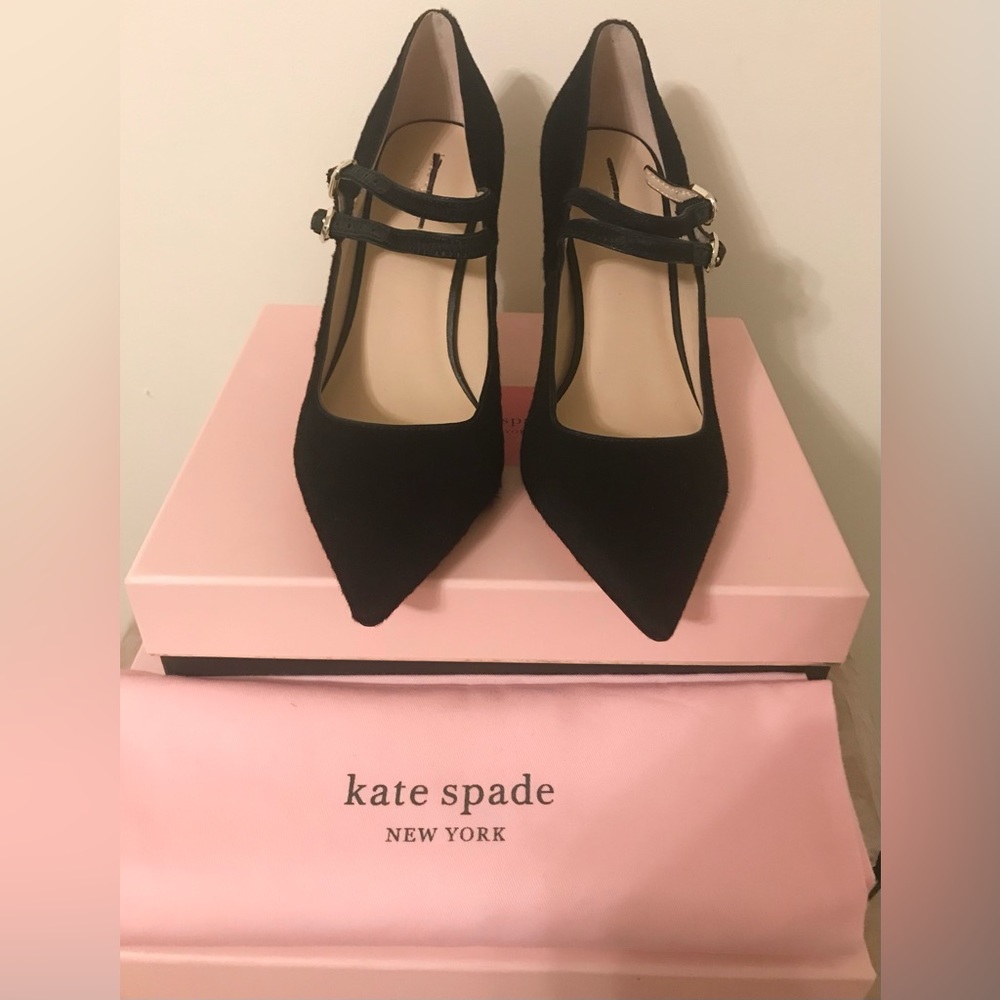 Kate Spade Black Victoria Pumps